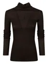 The Frankie Shop Utica Turtleneck Sweater In Black