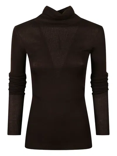The Frankie Shop Utica Turtleneck Sweater In Black