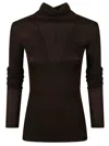 The Frankie Shop Utica Turtleneck Sweater In Black