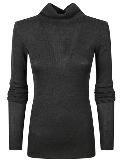The Frankie Shop Utica Turtleneck Sweater In Black