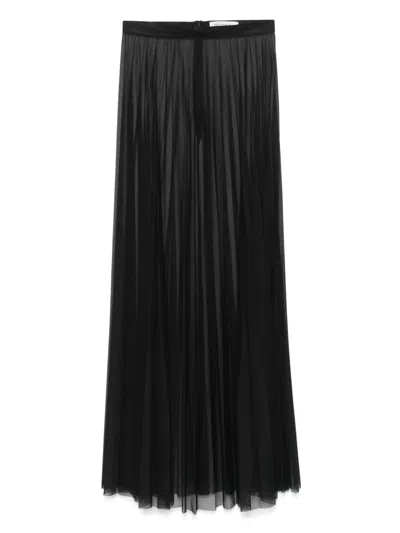The Frankie Shop Vallen Maxi Mesh Skirt In Black