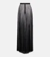 The Frankie Shop Vallen Pleated Mesh Maxi Skirt