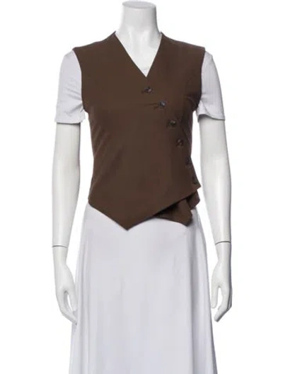 Pre-owned The Frankie Shop Vest W/ Tags In Brown