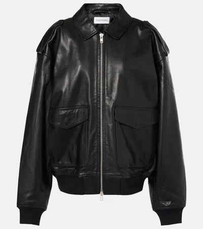 THE FRANKIE SHOP VIPER LEATHER JACKET