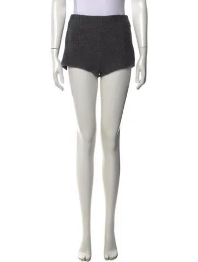 Pre-owned The Frankie Shop Virgin Wool Mini Shorts In Grey