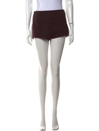 Pre-owned The Frankie Shop Virgin Wool Mini Shorts In Grey