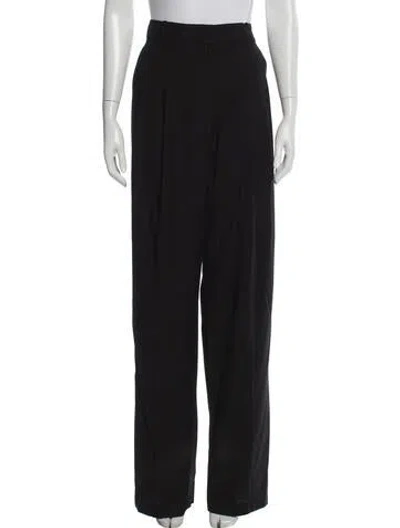 Pre-owned The Frankie Shop Wide Leg Pants In Black