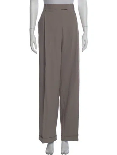 Pre-owned The Frankie Shop Wide Leg Pants In Gray