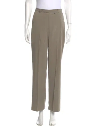 Pre-owned The Frankie Shop Wide Leg Pants In Green