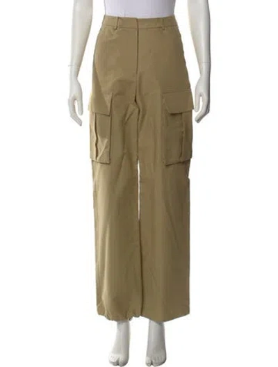 Pre-owned The Frankie Shop Wide Leg Pants In Green