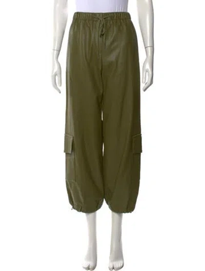 Pre-owned The Frankie Shop Wide Leg Pants In Green