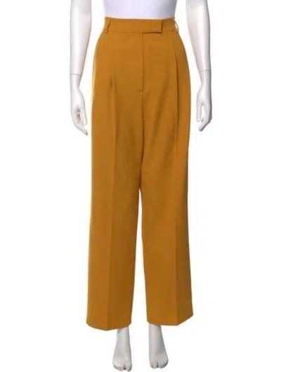 Pre-owned The Frankie Shop Wide Leg Pants In Yellow