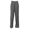 The Frankie Shop Gelso Pleated Tencel-blend Straight-leg Pants In Grey