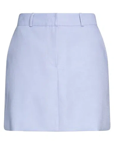 The Frankie Shop Woman Mini Skirt Slate Blue Size Xl Polyester, Rayon, Linen
