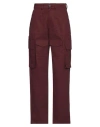 The Frankie Shop Woman Pants Burgundy Size Xs Cotton In Red