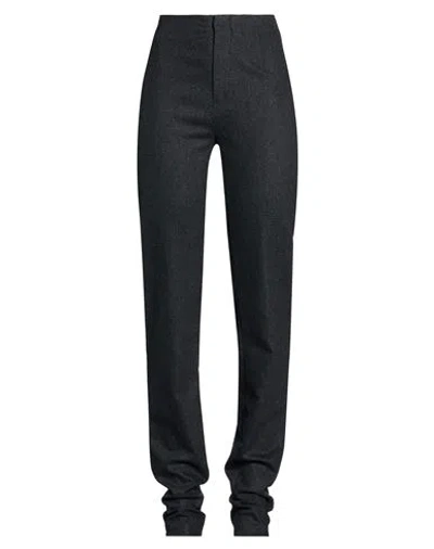 The Frankie Shop Woman Pants Charcoal Size L Virgin Wool, Elastane In Gray