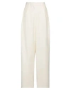The Frankie Shop Woman Pants Ivory Size L Polyester, Virgin Wool, Elastane In White