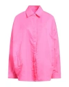 The Frankie Shop Woman Shirt Fuchsia Size Xs/s Polyester In Pink