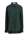 The Frankie Shop Woman Shirt Green Size S Cotton In Green