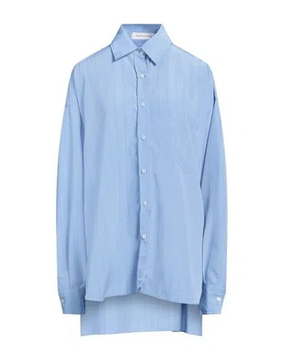The Frankie Shop Woman Shirt Light Blue Size Xs/s Polyester
