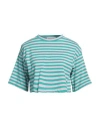 The Frankie Shop Woman T-shirt Green Size M/l Cotton In Green