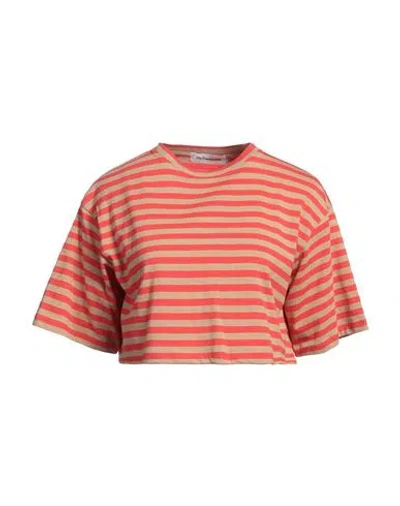 The Frankie Shop Woman T-shirt Tomato Red Size M/l Cotton