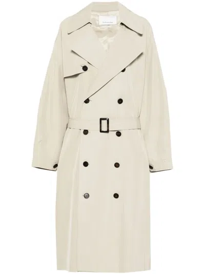 The Frankie Shop Beige Mavis Oversized Trench Coat