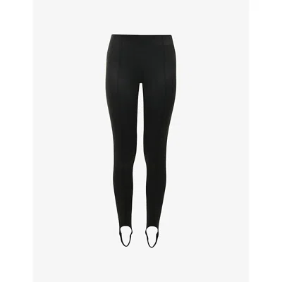 The Frankie Shop Womens Black Caserta Stirrup Stretch-jersey Leggings Xxs