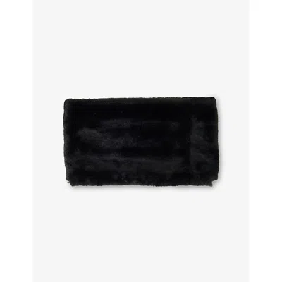 The Frankie Shop Womens  Ginevra Faux-fur Scarf In Black