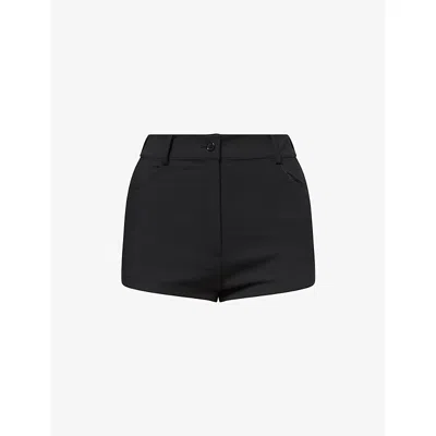 The Frankie Shop Womens Loen High-rise Stretch-woven Shorts Black