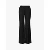 The Frankie Shop Womens Black Lyra Flared-leg Twill Trousers