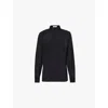The Frankie Shop Womens Sophie Long-sleeve Woven Shirt Black