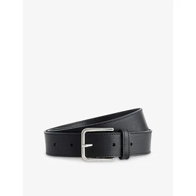 The Frankie Shop Womens Black Toni Leather Belt