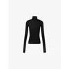 The Frankie Shop Womens Utica Turtleneck Wool And Silk Jumper Black In Black