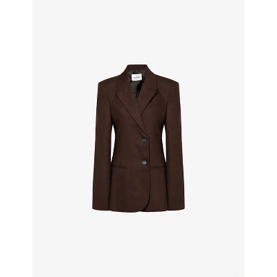 The Frankie Shop Brown Morrison Crossover Blazer
