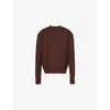 The Frankie Shop Rafaela Oversized Merino Wool And Cashmere-blend Sweater In Brown