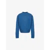 The Frankie Shop Womens Rafaela Relaxed-fit Wool-and-cashmere Jumper Cobalt Xs In Blue