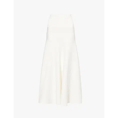 The Frankie Shop Exclusive Gabrielle Knit Midi Skirt In Off White