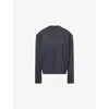 The Frankie Shop Womens Dark Grey Melange Rafaela Padded Merino Wool And Cashmere-blend Jumper Xs In Gray