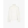 The Frankie Shop Frankie Shop Womens Ivory Rhea Turtleneck Wool And Cotton-blend Jumper In Ivory