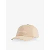 The Frankie Shop Womens Sand Logo-embroidered Cotton Baseball Cap In Neutral