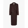 The Frankie Shop Jane Suiting Coat In Brown