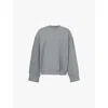 The Frankie Shop Womens Dark Grey Melange Talia Relaxed-fit Jersey Sweatshirt In Dark Grey