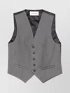 The Frankie Shop Wool Blend Vest With Adjustable Back Strap