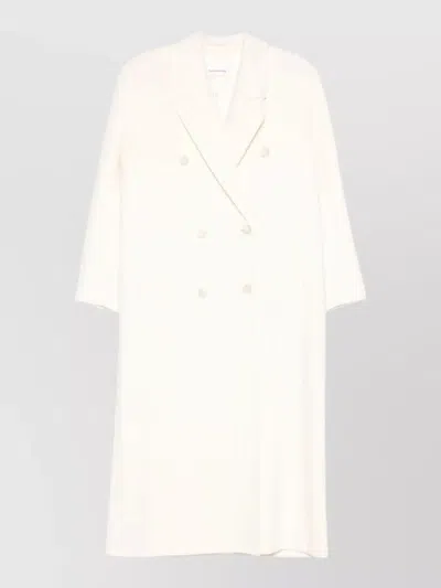 The Frankie Shop Wool Fitted Jacket In White