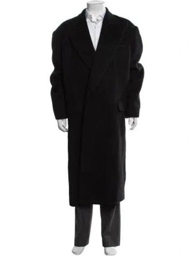 Pre-owned The Frankie Shop Wool Overcoat W/ Tags In Black