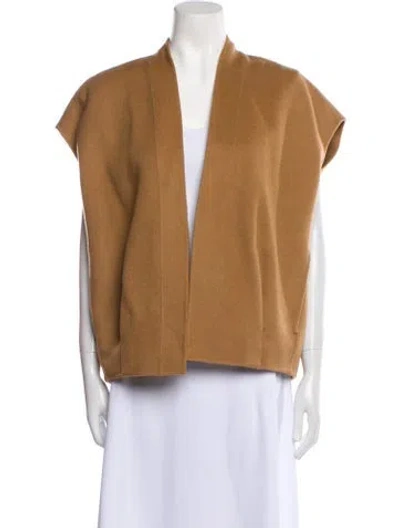Pre-owned The Frankie Shop Wool Vest In Brown