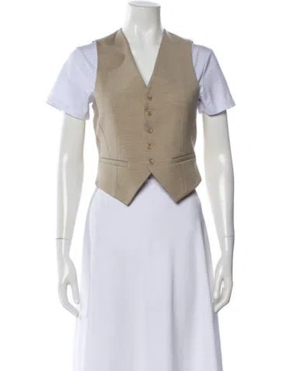 Pre-owned The Frankie Shop Wool Vest In Neutral
