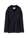 The Frankie Shop 'zurich' Oversize Trench Coat In Blue