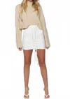 The Free Yoga Mock Neck Cropped Knit Sweater In Khaki In Neutral
